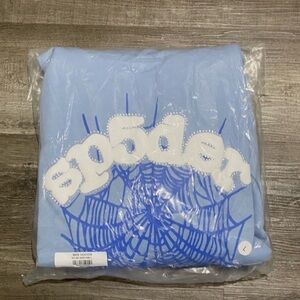 Sp5der Blue Hoodie